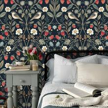 1 rolă de tapet autoadeziv cu model gri de căpșuni, material vinil, tapet detașabil, tapet autoadeziv, autocolante decorative de perete, tapet cu animale, stil rustic vintage, autocolante decorative de perete, decor și accesorii pentru casă, decor și accesorii pentru living, tapet de bucătărie, tapet estetic - Multicolor - Vizualizare 10