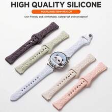 18mm Slim Strap Compatible With Huawei Watch GT6 41mm Sport Silicone Replacement Band Compatible With Huawei Watch GT5/4 41mm Breathable 18mm Wristband - 18mm - View 12