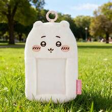 Miniso 千川系列毛绒卡包挂件 多角色可爱风格 短毛绒材质 卡槽设计及挂环 便携式卡片收纳及包包/钥匙装饰挂件（1个）