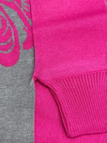 1pc Fringed Peony Flower Thickened Scarf Shawl Cloak Poncho Outerwear For Dress - Multicolor - View 11