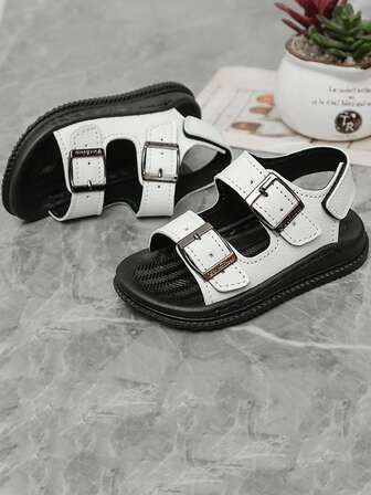 1 Pair New Classic Sandals, Soft Sole, Lightweight, Versatile Children Shoes