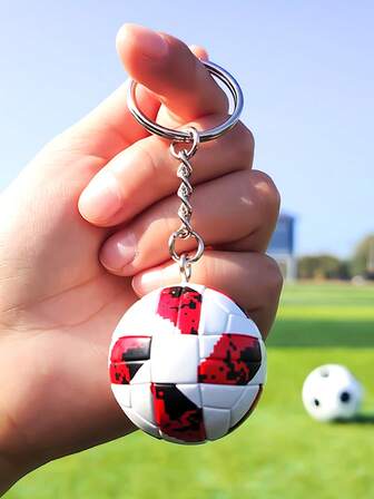 1PC World Cup Football Keychain, Commemorative Men's PU Leather Football Fan Keychain, Suitable As A Bag Keychain, Car Keychain, Gift For Friends, Anniversary, Club Gift, Holiday Gift, Party Gift, Daily Leisure And Decorative Bag Accessory
