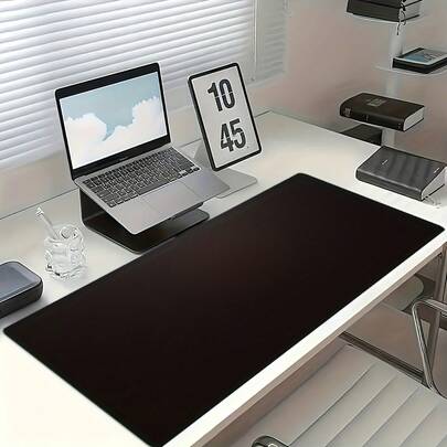 1 szt. Bardzo duża podkładka na biurko/podkładka pod mysz ze sztucznej skóry – wysokiej jakości, antypoślizgowa, teksturowana, zmywalna, prostokątna podkładka, odpowiednia do biura, domu i klawiatury komputera do gier