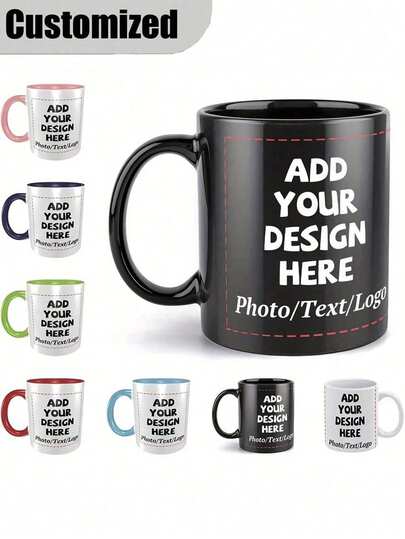 283 g anpassningsbar keramisk kaffemugg, kan tryckas med dina foton, text och logotyper, personliga fotogåvor till mormor, mamma, pappa, högtidsjubileumsmuggar, anpassningsbara kaffemuggar med foton och text, personliga fotokaffekoppar, fotomuggar, anpassade namnmuggar, högkvalitativa återanvändbara muggar, perfekt för kontor, hem, fars dag, alla hjärtans dag, födelsedag, förlovning, bröllop, examen (utskriftbar på båda sidor)