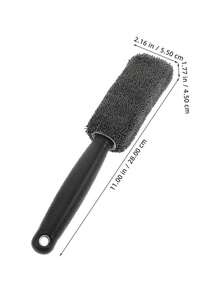 1PC/Microfiber Long-Handled Tire Cleaning Brush | Plush Tire & Wheel Rim Brush.