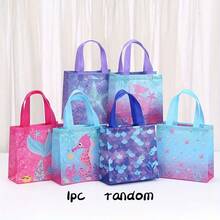 5/10/20pcs Reusable Non-Woven Ocean Themed Party Tote Bags - Small Shopping Bags, Gift Packaging Bags, Multi-Color Ocean Patterns (Seahorse, Starfish), Suitable For Weddings, Festivals, Birthdays, Anniversaries And Shopping, Beach Bags, Ocean Themed Design, Sturdy Handle Design, Applicable For Halloween, Party Packaging Supplies, Gifts For Men - Multicolor - View 13