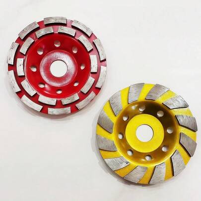 1 pieza/2 piezas Disco de pulido de diamante de 5 pulgadas (125 mm x 22 mm) de grosor, para piedra, cemento, hormigón, amoladora angular, almohadilla de pulido de piso