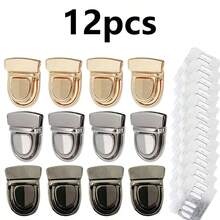 12pcs Bag Buckle Locks, Handwoven Material, Suitable For DIY Projects And Crafting Accessories, DIY Wallet Making - Multicolor - View 14
