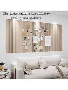 1片30*30厘米竖槽毛毡板，北欧风创意毛毡留言板，照片背景墙装饰，展示室装饰，家居装饰，浴室装饰，卧室装饰，房间装饰用品，客厅装饰，房屋装饰，家居装饰，客厅墙贴，墙纸，墙贴 - 彩色 - 查看 1