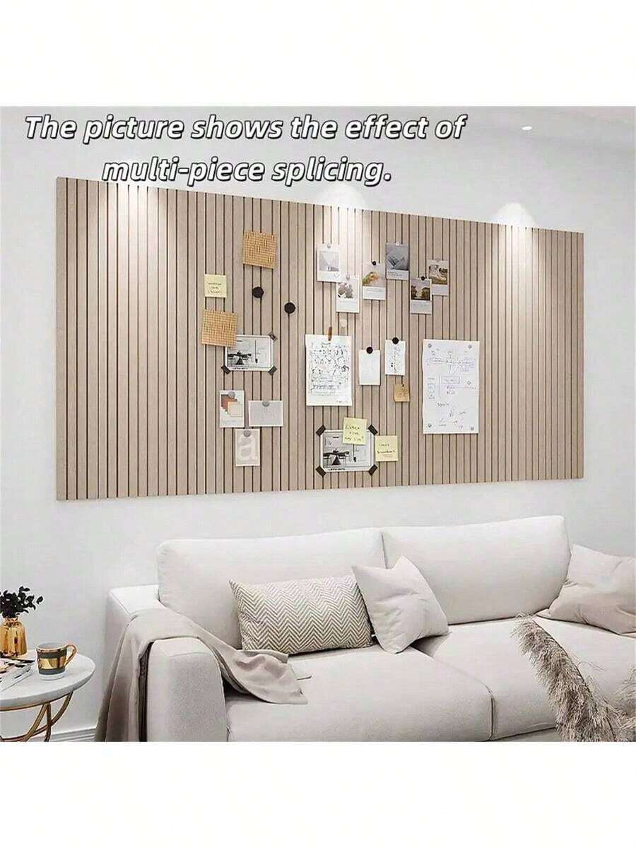 1片30*30厘米竖槽毛毡板，北欧风创意毛毡留言板，照片背景墙装饰，展示室装饰，家居装饰，浴室装饰，卧室装饰，房间装饰用品，客厅装饰，房屋装饰，家居装饰，客厅墙贴，墙纸，墙贴 - 彩色 - 查看 1
