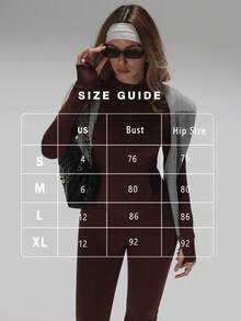 Áo khoác cổ cao có khóa kéo, thiết kế eo thon, cổ tay có lỗ xỏ ngón tay giữ ấm, dáng suông giúp kéo dài chân, thiết kế bộ đồ đồng bộ, bộ đồ tập cổ cao có lỗ xỏ ngón tay, bộ đồ định hình vòng ba, bộ đồ thể thao tôn dáng, bộ 2 món áo khoác cổ cao có khóa kéo và quần legging cạp cao cho nữ mùa xuân - màu nâu - Xem 8