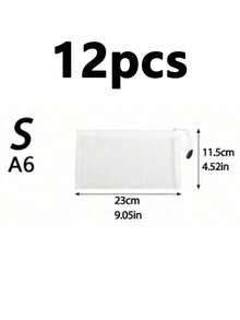 1/5/12个装 A4/A5/A6 网状拉链袋、拉链文件袋、学校及办公用品、铅笔盒、透明拉链袋；1个装 S/M/L 文件袋、益智玩具分类袋、笔袋、文件袋、办公文具收纳袋、化妆包、洗漱包、化妆品收纳袋；女士礼品、男士礼品