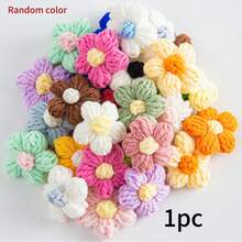 20 piezas Apliques de flores de ganchillo - Capullos de flores tejidas a mano, multicolor, flores de hilo DIY para accesorios de ropa, adecuadas para manualidades DIY, diademas, sombreros y decoraciones de prendas, suministros de ganchillo, accesorios de costura, bordado, suaves y exquisitas, perfectas para accesorios de ropa, suministros de bordado, accesorios de ganchillo, manualidades para adultos, proyectos caseros, decoraciones de suéter, regalos personalizados, regalos para la abuela, regalos hechos a mano - Multicolor - Ver 13