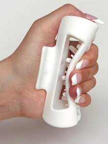 6个装女士柔软硅胶弧形发爪夹，光滑亮泽加厚，简约时尚百搭，防撞耐用，高弹力，保护后脑勺，秋季女士及女孩配饰，日常外出、运动、洗漱、化妆等场合皆宜，发爪夹发饰（颜色：白色、米色、卡其色、红色、咖啡色、黑色）时尚发夹 - 多色#6 - 查看 11