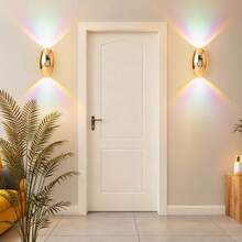 LED Smart Sensor Neon Wall Lamp, Indoor Motion Sensor Wall Lamp, Wireless LED Wall Light, Battery-Powered Night Light, Adhesive Design, Rotatable, Portable, Easy To Install, Adjustable Color Temperature And Brightness, Suitable For Hallways, Bathrooms, Bedrooms, Kitchens, Cabinets, Stairs, Entrances, Bedside, Tables, Closets, Home Decoration, Living Room Decor, Motion Sensor Light, Bedside Lamp, LED Light, Cordless Light - Multicolor - View 7