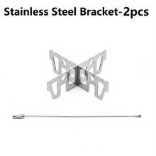 2/1 件便携式迷你酒精炉耐热不锈钢支架耐用紧凑炊具带密封盖和盖子适用于露营背包徒步旅行登山和野餐，户外配件 - 彩色 - 查看 11