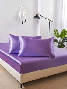 Bộ 2 vỏ gối satin, mềm mại và thoáng khí, chống nhăn, nhẹ nhàng cho tóc và da, cải thiện chất lượng giấc ngủ. Chỉ có vỏ gối, không kèm ruột gối, mềm mại như lụa, có thể giặt máy. Món quà lý tưởng cho người thân yêu và khi đi du lịch. Khóa kiểu phong bì, mát mẻ và thoải mái, vỏ gối giường ngủ cao cấp, phù hợp với giường cỡ tiêu chuẩn/nữ hoàng/vua. - Màu tím  Violet - Xem 5