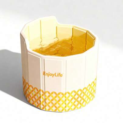 Hopfällbart allt-i-ett-badkar - Oberoende design, lämplig för duschrum/hemmabadrum, bärbart och platsbesparande. Utformad för vuxnas spa-upplevelse, tillfredsställer både varmvattenbad och isbad, avslappnar kropp och själ, mycket praktisk! Finns i två storlekar, lämplig för hem-/hotell-/affärsresor, njut enkelt av bekväm badfrihet!