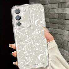 Funda de Teléfono Star Lines para Vivo Y15s/Y01/Y11 (2023)/Y02A/Y17S/Y22s/Y28/Y30/Y20/Y30g/Y35/Y16/Y27/Y36/Y31/Y53/Y78/Y77tY93s/Y95/Y91 Cobertura Completa TPU Funda Protectora Simple Creativa Antigolpes Carcasa Suave - Colores mixtos - Ver 4