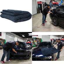 Chemical Guys Mic_808 Toalla de Microfibra sin Bordes (Negro 129.54 cm x 76.20 cm),(Negro) - Multicolor - Ver 1