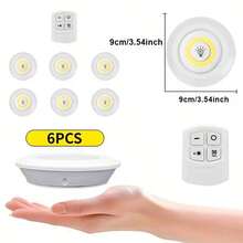 LED橱柜灯 - 白光和暖光，带遥控按钮控制，需要电池，非常适合衣柜、楼梯、厨房、楼梯照明 | 现代照明解决方案 | 遥控功能，LED照明。 - 櫥櫃燈 - 查看 3