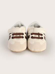 Infant/Toddler Boys/Girls 0-1 Years Old (3-12 Months) Soft Anti-Slip White Sports Shoes, Spring/Autumn - Brown - View 7