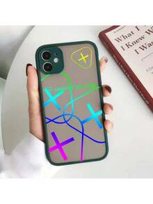Custodia per telefono alla moda e carina G-Gertrudes, nuova cover antiurto compatibile con 16 15 11 12 13 Mini 14 Pro XR X Xs Max, in silicone e plastica rigida. Cover compatibile con 17 Pro Case, 17 Pro Max Case, 17 Case, 16 Pro Case - Z3 - Visualizzare 4