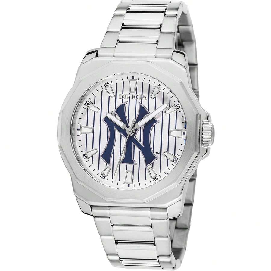 Invicta 49859 Men's  New York Edition Silver Dial Watch - Silver - View 1