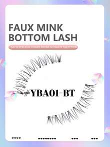 Beauty Showme 5 Pairs Natural Wispy Mink Fur False Eyelashes, Transparent Lash Bands, DIY Cosplay Fake Lashes, Suitable For New Year, Christmas And Other Occasions - YBA01 - View 5