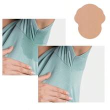 30pcs/20pcs/10pcs/1pc Underarm Sweat Pads, Invisible Breathable Sweat Absorbing Pads, [Random Style Shipped]. Sports Sweat Pads, Highly Breathable, Invisible Sweat Absorption, Lightweight And Comfortable, Odorless, Easy To Use, Suitable For Men And Women, Ideal For Body Care In Hot Summer, Travel, Sports, Outdoor Activities, Summer Essential, Also Suitable As A Christmas Gift. - Light Skin Tone - View 5