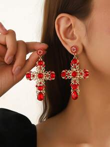 weh2594 Pendientes de cruz