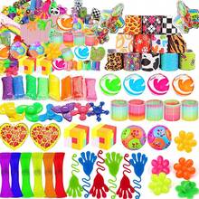 46件套派对礼品袋填充物，套装，圣诞袜填充物，教室散装，宝箱嘉年华奖品礼物，皮纳塔袋填充物，成人生日派对用品 - 珊瑚粉 - 查看 5