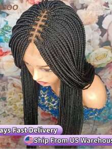 A ANYTIME Synthetic Braided Lace Front Wig , Boxed Braids Lace Wig
