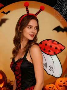 2pcs/Set Insect Wings Costume, Ladybug & Bee Wings Set For Party, Masquerade - Multicolor - View 3