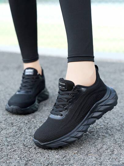 Women's Solid Color Sneakers, Mesh Breathable Lightweight Casual Shoes, Women's Outdoor Walking Shoes, Road Running Shoes, Air Cushion Increase Height Shoes, Unisex Couples Shoes Size 36-45, Daily Outdoor Walking Shoes, Women's Running Shoes, Women's Casual Shoes, Women's Tennis Shoes, Women's Golf Shoes, Women's Fitness Shoes