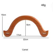 2 pièces Poignées de sac en bois en forme de U, poignées remplaçables décoratives en forme d'arche pour sac tressé/sac bandoulière, accessoires de portefeuille DIY - Multicolore - Voir 15