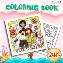 GDTME Brand New Coloring Book: Suitable For Thanksgiving, New Year, Birthday, Back To School And Other Occasions. Can Be Given As A Gift To Family, Friends, Loved Ones And Teenagers. The Inner Pages Are Made Of Thick Pearlescent Paper, With A Size Of 7.9 X 7.9 Inches. - Multicolor - View 8