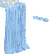 1/2/6/12pcs Light Blue Pleated Table Runners, Folding Tablecloths, Holiday Birthday Decor, Wedding Decor, Holiday Home Decor, Party Room Dining Table Decor, Tablecloths, Solid Color Tablecloths, Birthday Decor, Wedding Decor, 2026 New Year Decor, Party Gifts, Baby Shower Decor, Gender Reveal Party Decor - Baby Blue - View 10