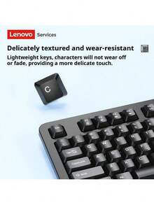 Lenovo K101 USB Wired Keyboard 104-Key Laptop Desktop All-In-One USB Computer External Typing Office Home Use - Black - View 5