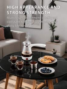 SOKANY 电动土耳其咖啡壶 | 500毫升 - 600瓦 | 适用于制作土耳其咖啡、热水、茶 | 可制作热水、牛奶、咖啡 - 美規A型插(110-127V) - 查看 3