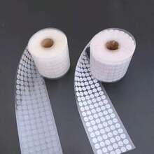 1000 chiếc/500 cặp Băng keo dán hai mặt bằng nylon tự dính, đường kính 1/1,5/2cm, thích hợp để may vá, chụp ảnh, gia đình, sửa chữa, đen trắng, đồ dùng học tập cho năm học mới, văn phòng, 2 chiếc/1 cặp - 1000 chiếc 500 cặp - Xem 2