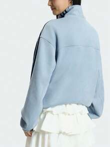 Adidas (ADIDAS) Adidas Originals New Chinese Style Mandarin Collar Striped Long Sleeve Jacket, Unisex CTT 3.1 SOFT New Chinese Style Loose Fit Sports Jacket - Dark Grey - View 8