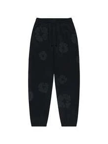 Denim Tears 'Sweatpants 'The Cotton Wreath' Pants Graphic And Drawstring For Unisex Adult - SOLE SERIOUSS, Women's Casual Drawstring With Modern Men Breathable Technology, Versatile Street Style Joggers Suitable For Streetwear, Casual Daily Wear, Weekend Outings, Music Festivals, Social Gatherings And More, Making It A Great Gift For Boyfriends Or Husbands.Sweatpants Sweats Wide For Men Sweat Pants Baggy Sweatpants - màu đen - Xem 13