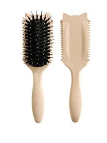 卷发定型梳，适用于卷发、波浪发和螺旋卷发——干湿两用，轻松梳理，防毛躁，打造自然卷发造型，不拉扯，顺滑易梳——轻巧便携，男女老少皆宜——沙龙、旅行、居家及日常护发的理想之选 - 彩色 - 查看 8