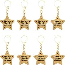 30pcs/10set - "You Are A Star" Star Shaped Keychain Set, With Thank-You Label And Transparent Mesh Bag, Encouragement Gift, Graduation/Birthday/Team/Back To School Gift - Multicolor - View 3