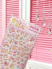 Hình dán động vật hoạt hình dễ thương, tinh tế, hình nổi, thiết kế 3D lập thể, hình dán 3D lấp lánh như pha lê. - Nhiều màu - Xem 9