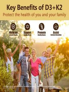 D3+K2 Composite Soft Capsules Promote Calcium Absorption, Strengthen Bones, And Support Immunity And Healthy Emotions - - - Xem 6