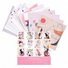 12 Sheets Fantasy Patterned Cardstock Paper 15x15cm, Scrapbook Paper For Crafts And Card Making, Single Sided, Christmas Scrapbooking Paper - Multicolor - View 17