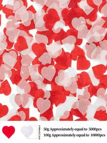 1000-5000Pcs Valentine's Day Paper Confetti Red Heart Tissue Party Decor For Balloon Filling, Wedding Hand-Held Throwing Confetti - Multicolor - View 5