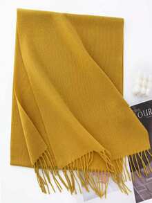 1pc Women's Solid Color Scarf, Cashmere Shawl, Luxurious & Soft, Suitable For Evening Gowns, Weddings, Bridesmaids, Valentine's Day Gift - DK152 100% Wool - View 17